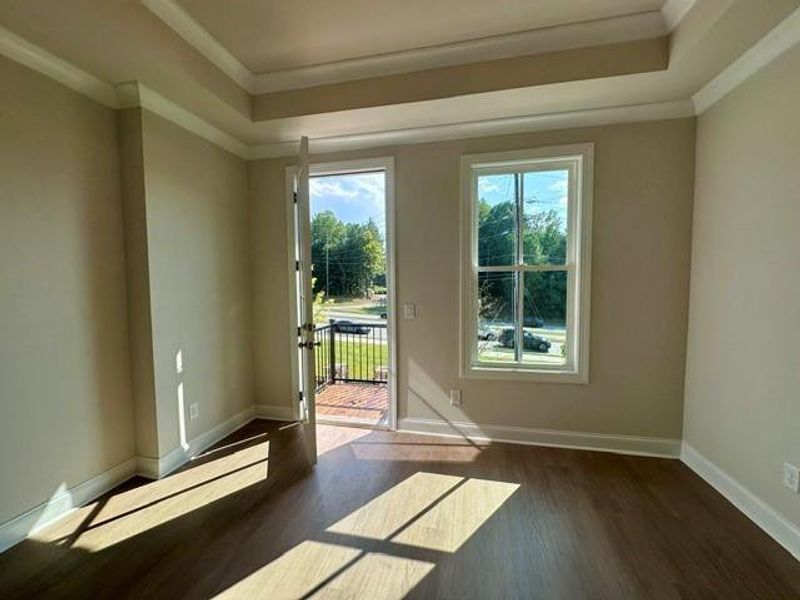 Spacious, unfurnished interior of a new home in Ward's Crossing Townhomes, Johns Creek (Image 24). Spacious, unfurnished interior of a new home in Ward's Crossing Townhomes, Johns Creek (Image 24).