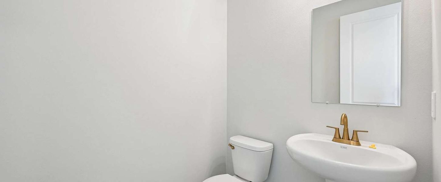 Powder bathroom located off the nook - Representative images and renderings are for illustrative purposes Powder bathroom located off the nook - Representative images and renderings are for illustrative purposes