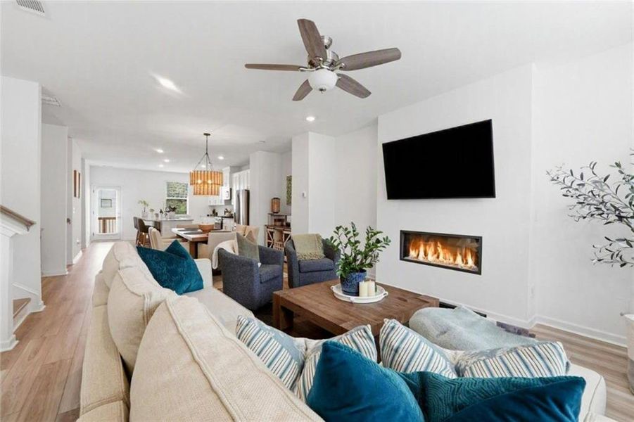 Furnished interior view inside a new home in Henson Square, Lawrenceville (Image 5).