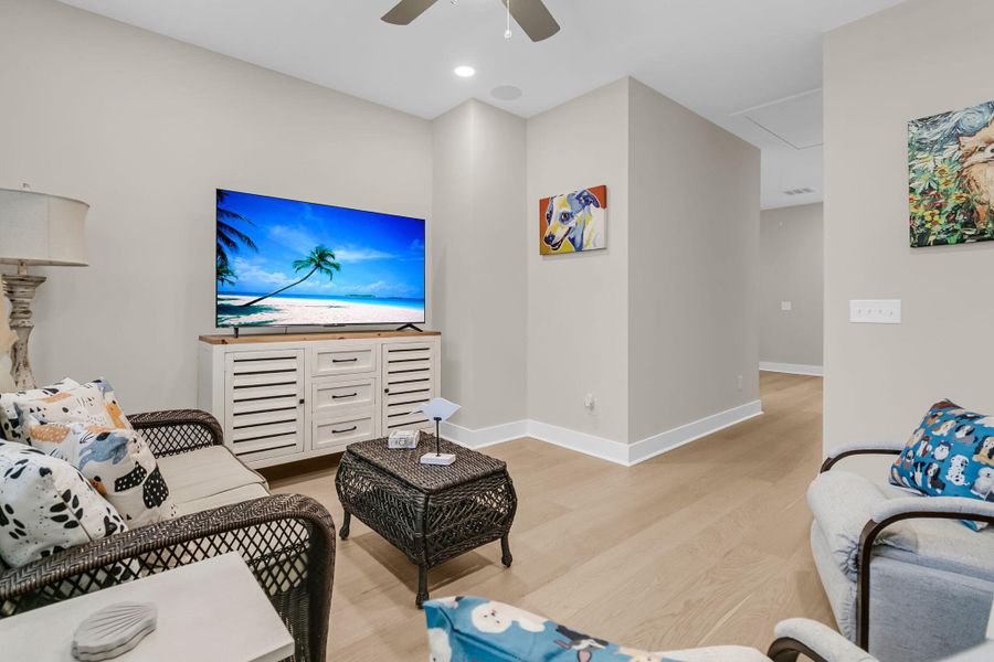 Furnished interior view inside a new home in Overlook at Copahee Sound, Awendaw (Image 18). Furnished interior view inside a new home in Overlook at Copahee Sound, Awendaw (Image 18).