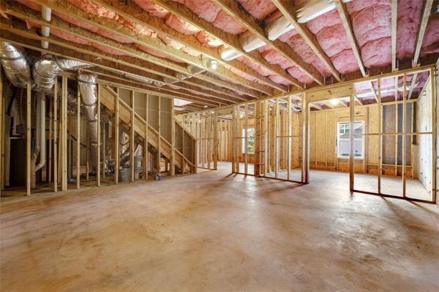 In-progress construction of a new home in Steeplechase, Hoschton, GA (Image 46).