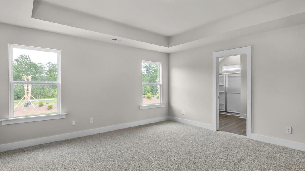 Spacious, unfurnished interior of a new home in The Haven at Indigo Preserve, Leland (Image 26).