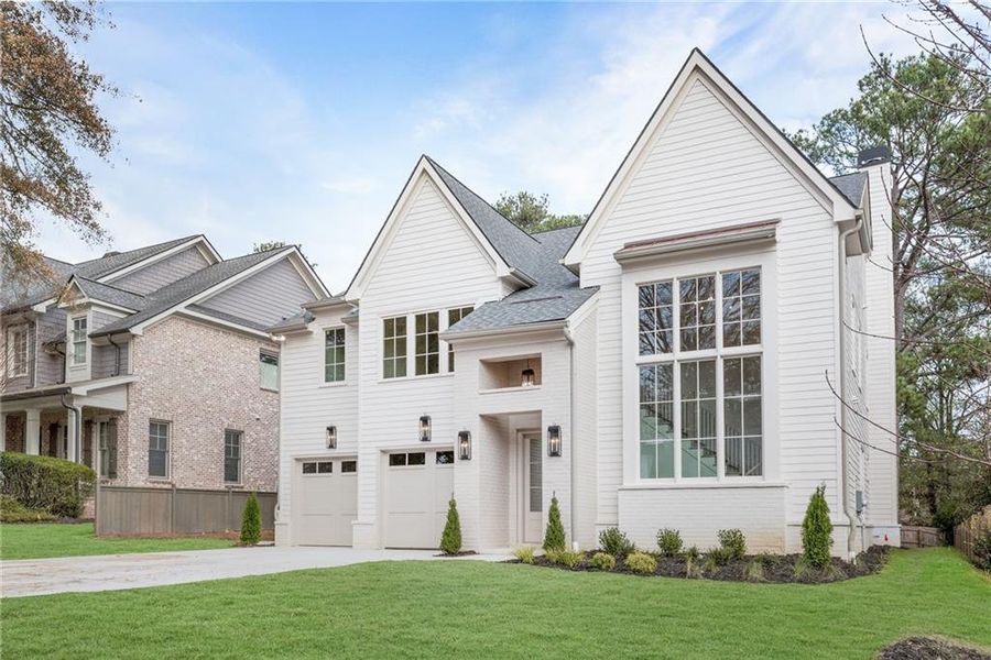 Front exterior of a new home in , Atlanta, GA, highlighting curb appeal (Image 26).