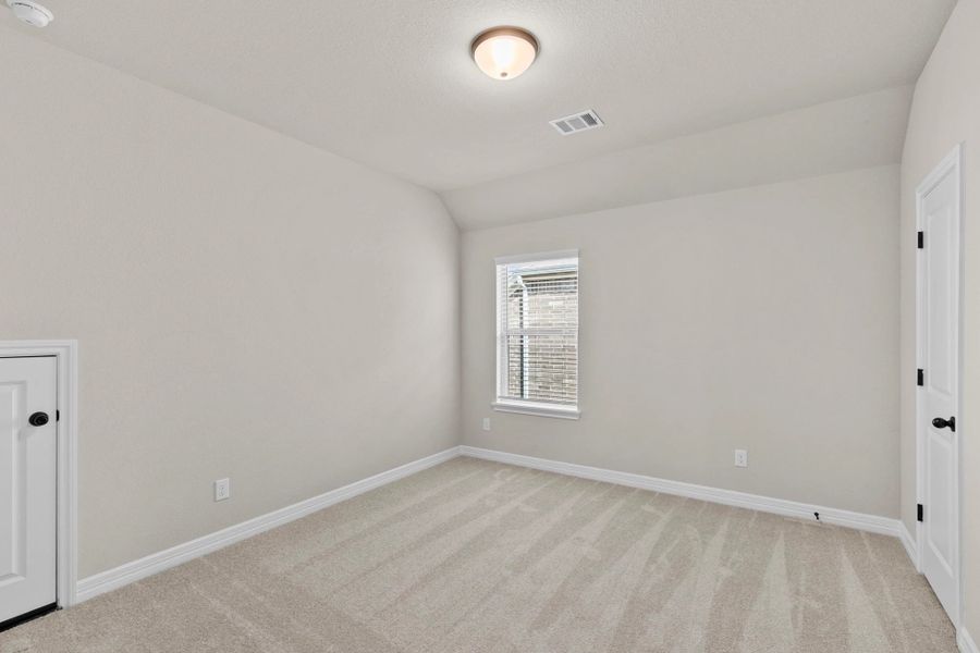 Third bedroom. Sample product photo. Actual exterior and interior selections may vary by homesite. Photo may be virtually staged.