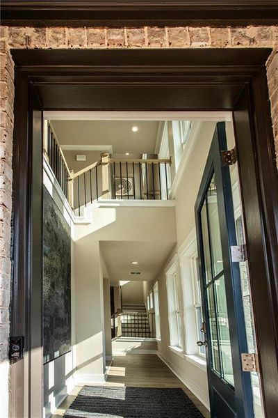 Exterior details and patio area of a home in The Groves at Myrtle: Myrtle Street, Roswell (Image 20).