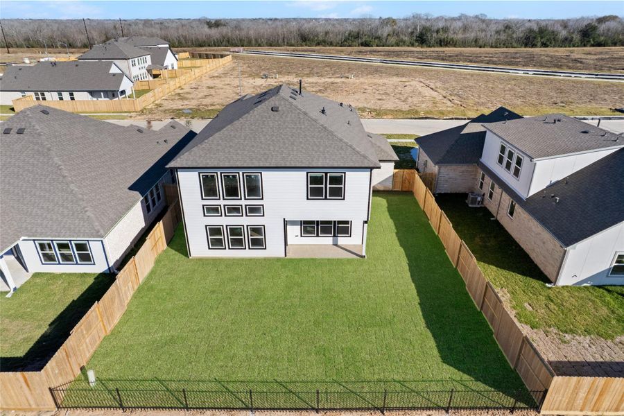 Exterior details and patio area of a home in , Manvel (Image 25).