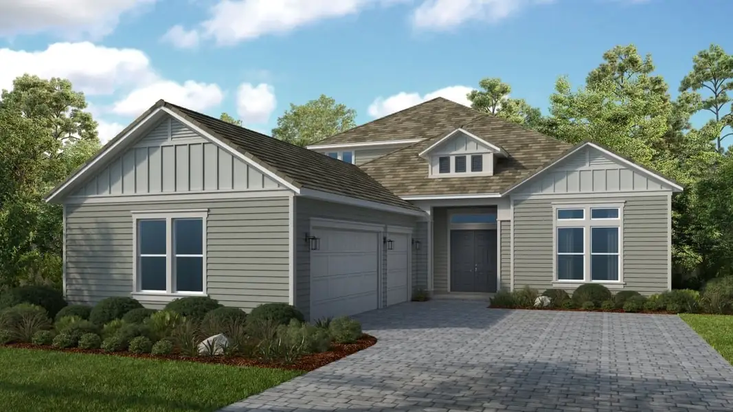 Representative exterior photo of a completed home built from the Argenta by Taylor Morrison in Esplanade at St. Marys, St. Marys, GA (Image 3).