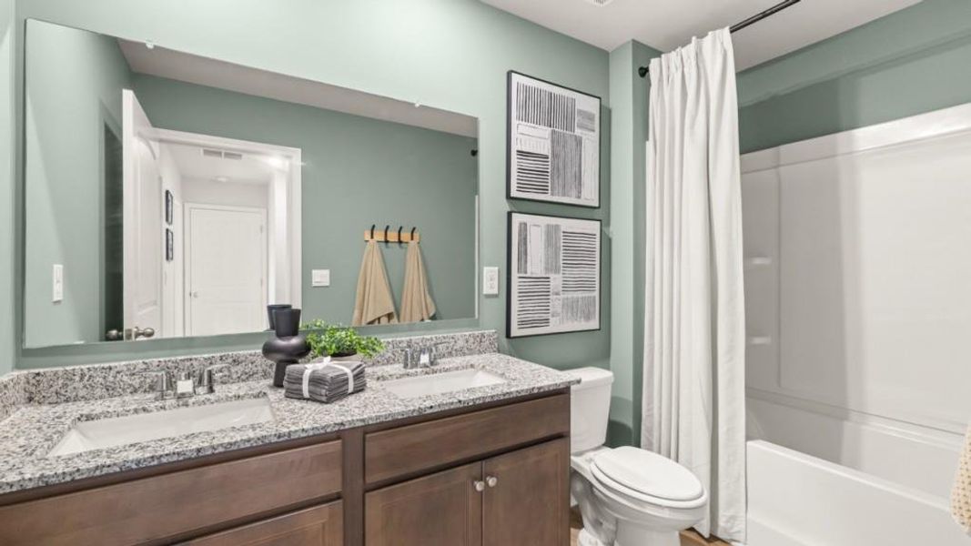 Furnished interior view inside a new home in Carlton, Douglasville (Image 20). Furnished interior view inside a new home in Carlton, Douglasville (Image 20).