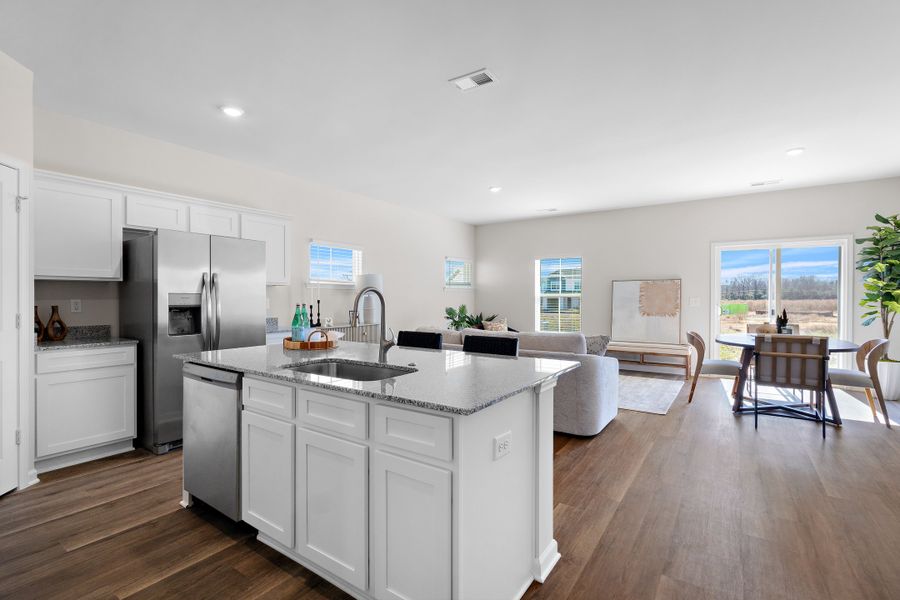 Furnished interior view inside a new home in Hunters Branch Townhomes, Hopkins (Image 8).