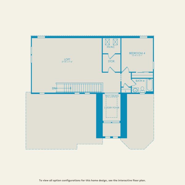2D floor plan layout for the Layton Grande by DiVosta in Talon Preserve on Palmer Ranch, Nokomis, FL (Image 5).