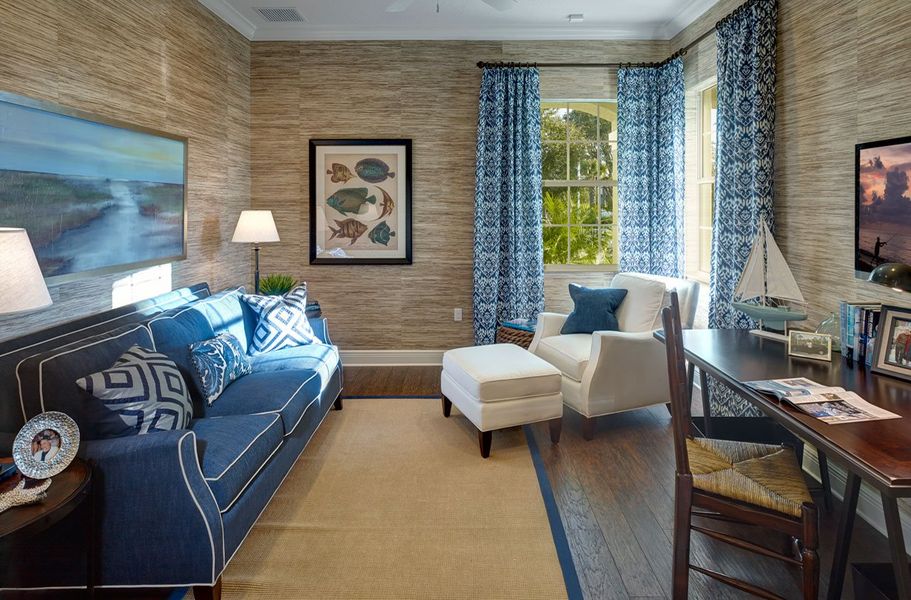 Representative furnished interior of a home built from the Bright Meadow 2 by Neal Communities in Grand Palm, Venice (Image 9).
