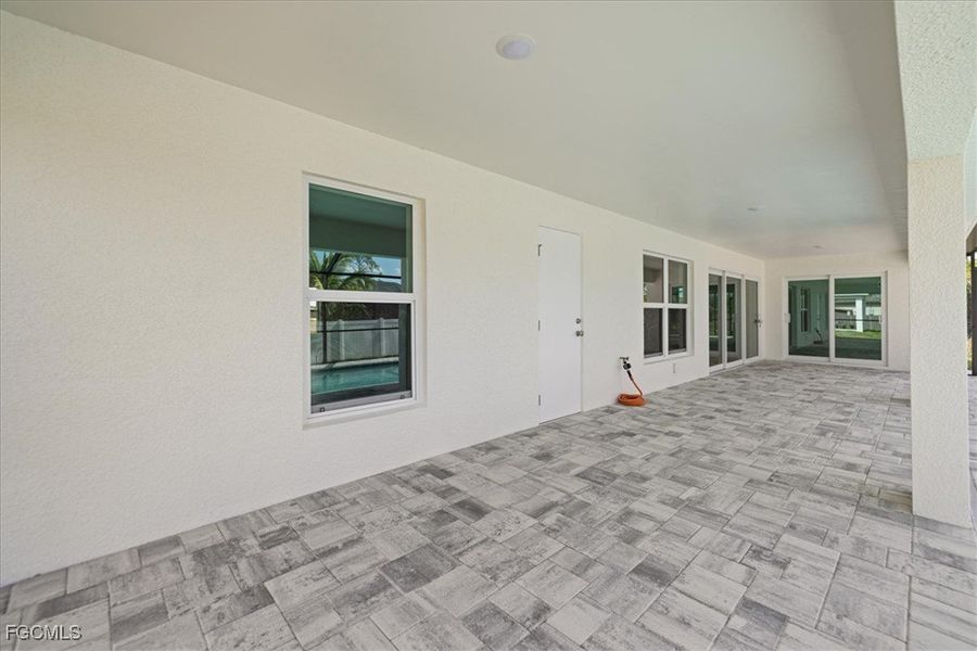 Exterior details and patio area of a home in Cape Coral, Cape Coral (Image 25).
