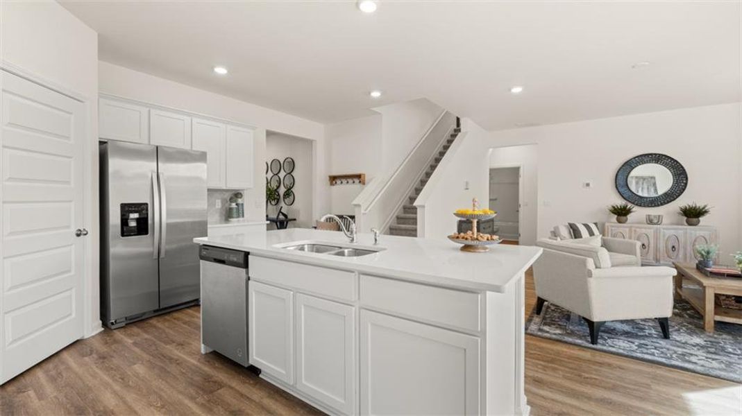 Furnished interior view inside a new home in Poplar Preserve, Newnan (Image 30). Furnished interior view inside a new home in Poplar Preserve, Newnan (Image 30).
