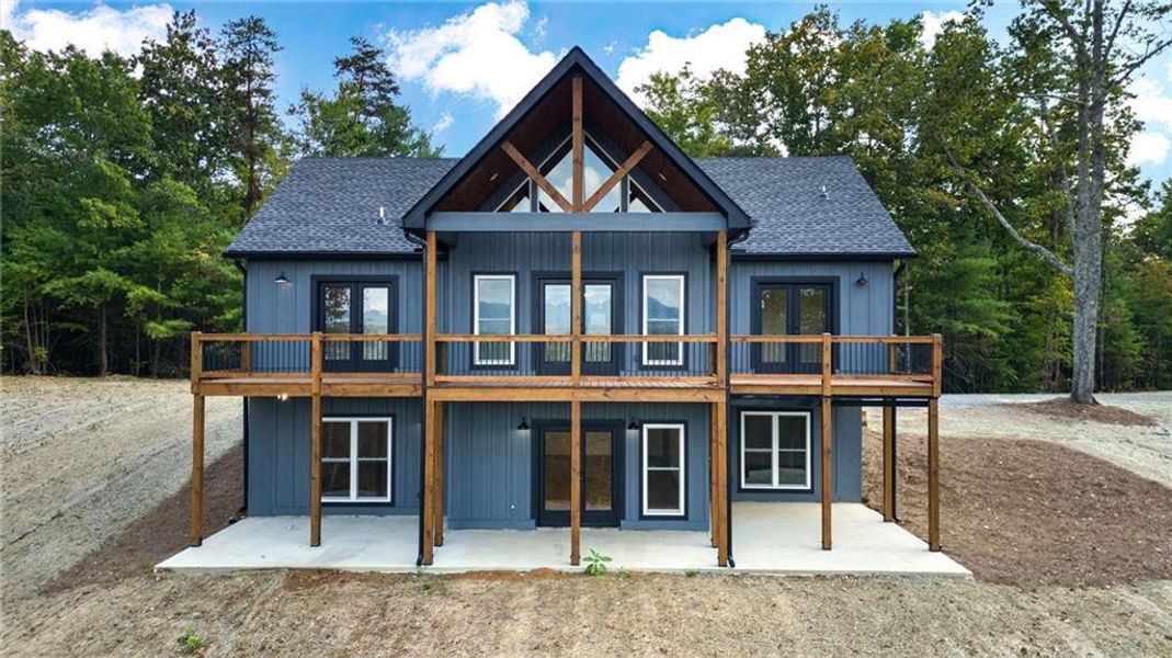 Front exterior of a new home in , Ellijay, GA, highlighting curb appeal (Image 19).