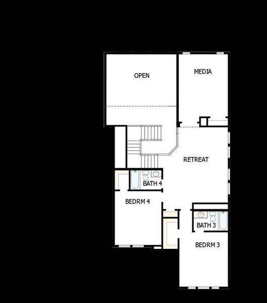 2D floor plan layout of this home in , Northlake, TX (Image 3).