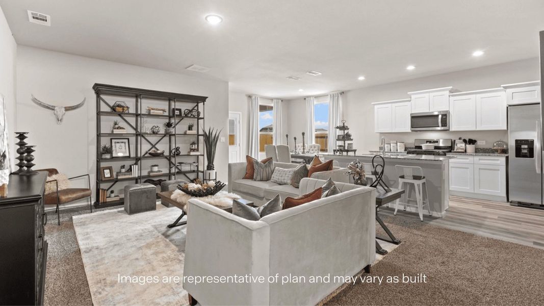 Furnished interior in a model home at Overlook West in Wolfforth (Image 22).