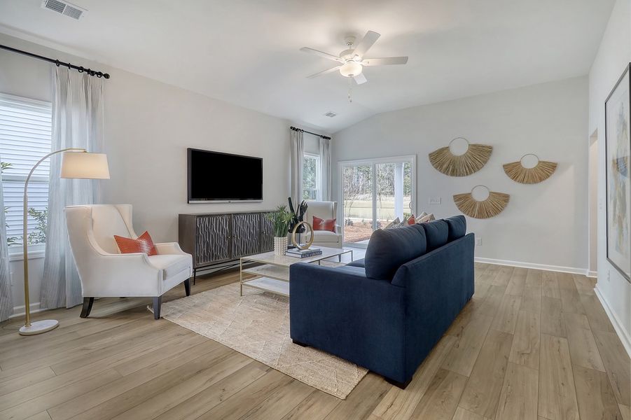 Representative furnished interior of a home built from the Brunswick - Genesis Value Collection by Mungo Homes in Clairmont, Charlotte (Image 4).
