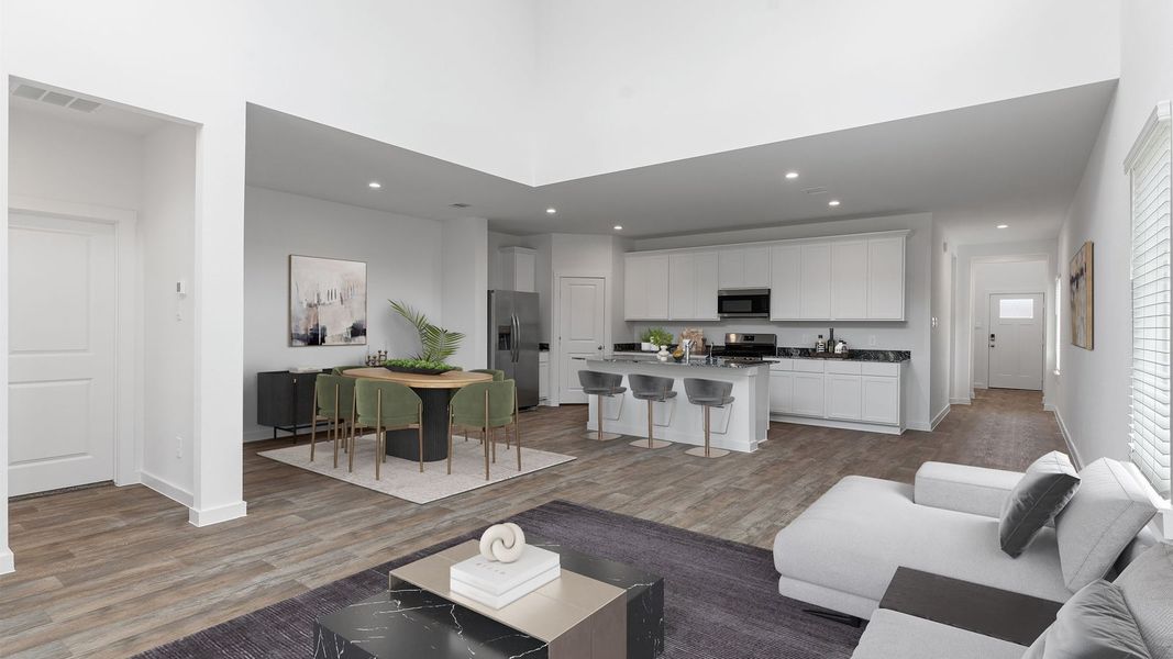 Furnished interior view inside a new home in Tamarron, Fulshear (Image 9).