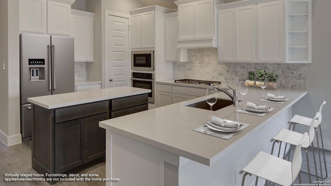 Furnished interior view inside a new home in Kallison Ranch 45', San Antonio (Image 9).