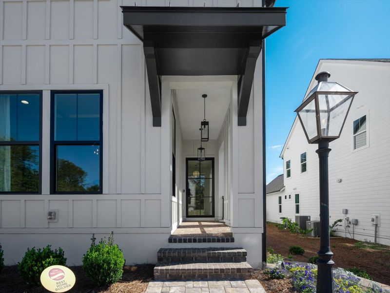 Representative exterior details of a home built from the Laguna Sur by Classica Homes in Enclave at McKee, Charlotte (Image 4).