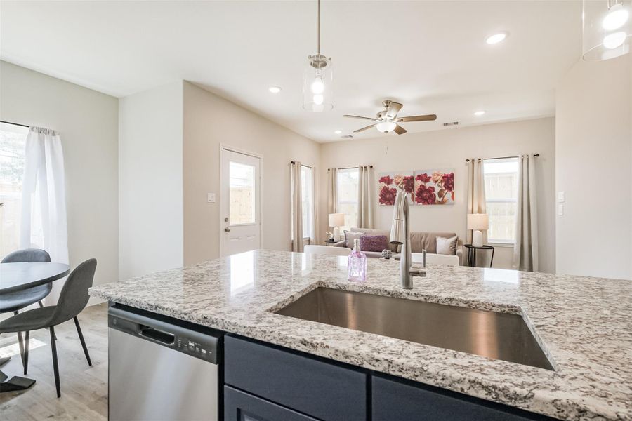 Furnished interior view inside a new home in , Houston (Image 10).