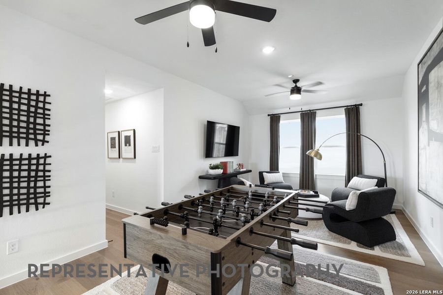Furnished interior view inside a new home in The Ranches at Creekside, Boerne (Image 25).