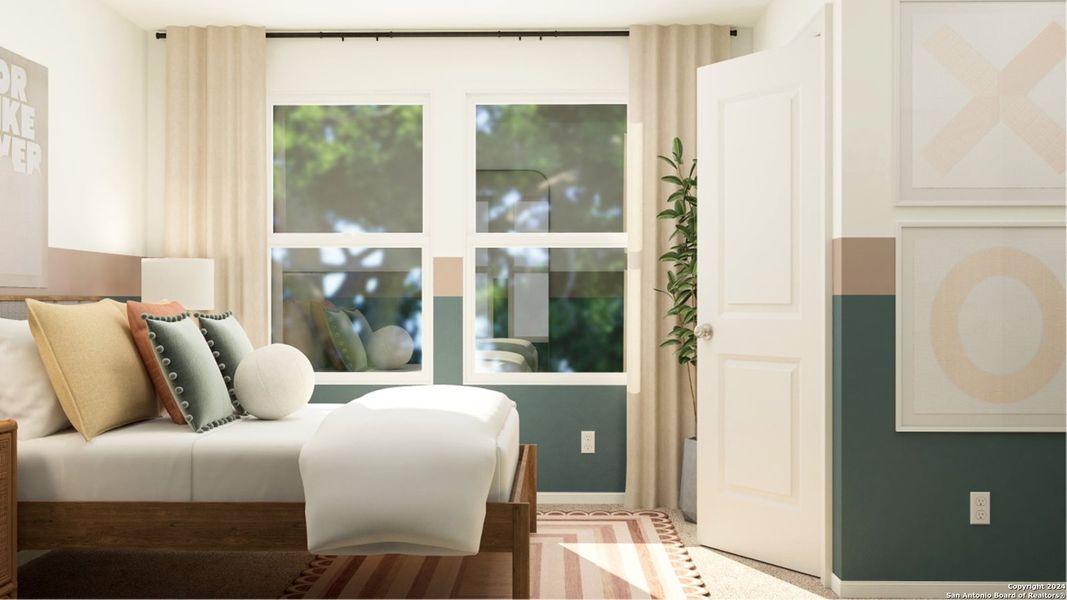 Furnished interior view inside a new home in Ruby Crossing, San Antonio (Image 9).