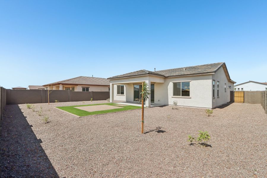 Exterior details and patio area of a home in Estrella, Goodyear (Image 22).