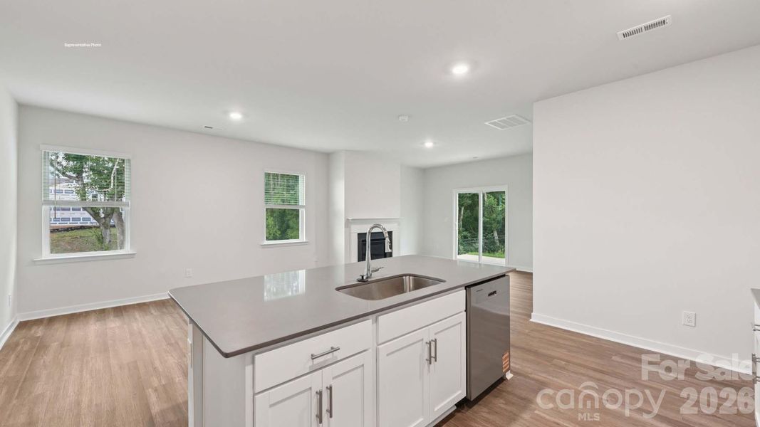 Furnished interior view inside a new home in Clark Creek Landing, Lincolnton (Image 5).