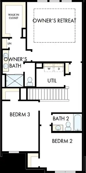 2D floor plan layout of this home in Grandview Terrace, Canton, GA (Image 3).