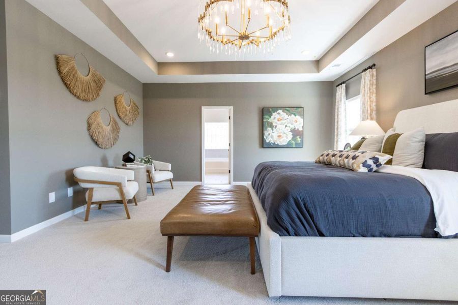 Furnished interior view inside a new home in Bryson Farms, Byron (Image 20).