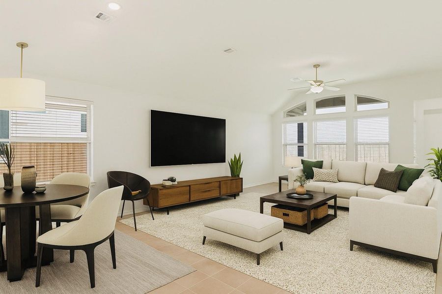 Furnished interior view inside a new home in , Katy (Image 7).