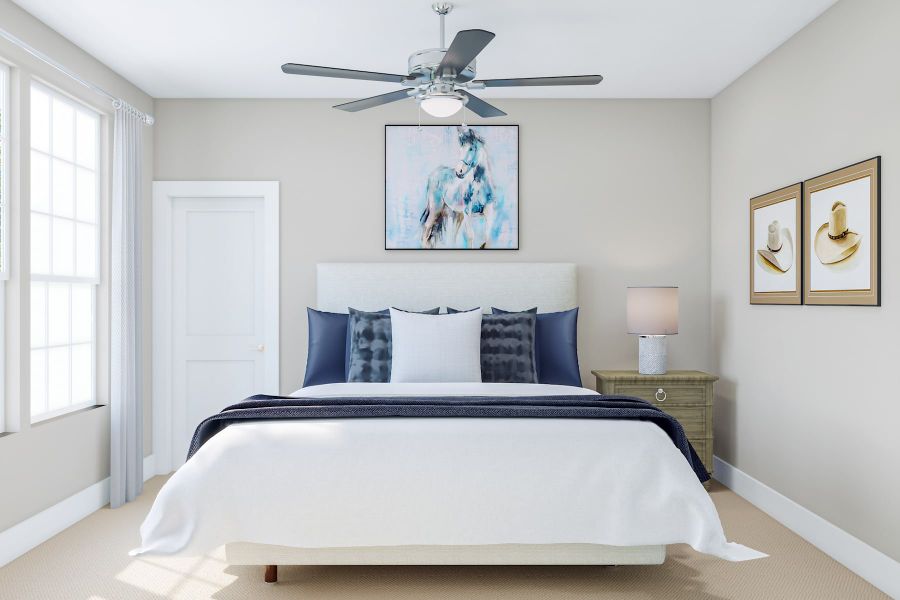 Representative furnished interior of a home built from the Trieste by Tri Pointe Homes in Woodson’s Reserve, Spring (Image 16).