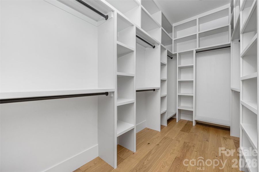 Primary suite closet.