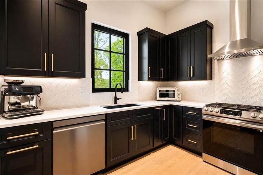 Furnished interior view inside a new home in , Alpharetta (Image 18).