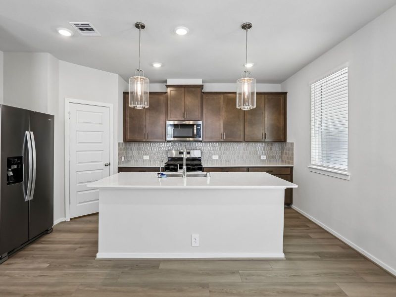 Furnished interior view inside a new home in Kemah Crossing - City Series, Kemah (Image 5). Furnished interior view inside a new home in Kemah Crossing - City Series, Kemah (Image 5).