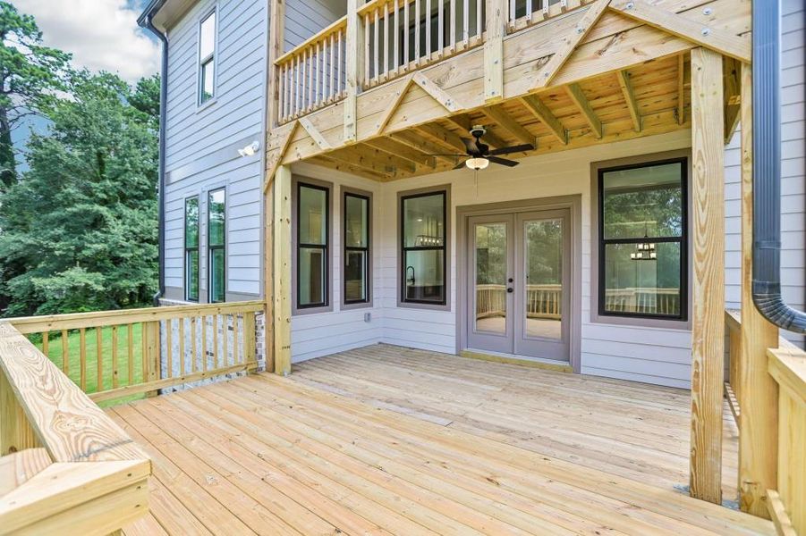 Exterior details and patio area of a home in , Marietta (Image 35).