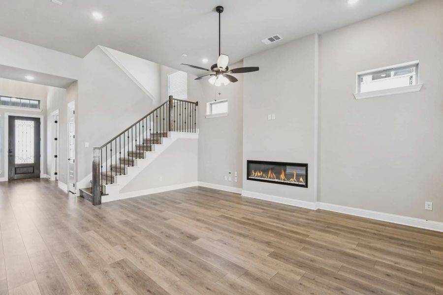 Representative unfurnished interior of a home built from the Stafford by Chesmar Homes in Talia, Mesquite (Image 8).