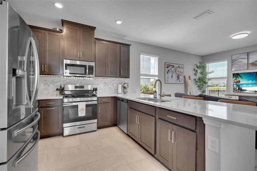 Furnished interior view inside a new home in , Nokomis (Image 8).