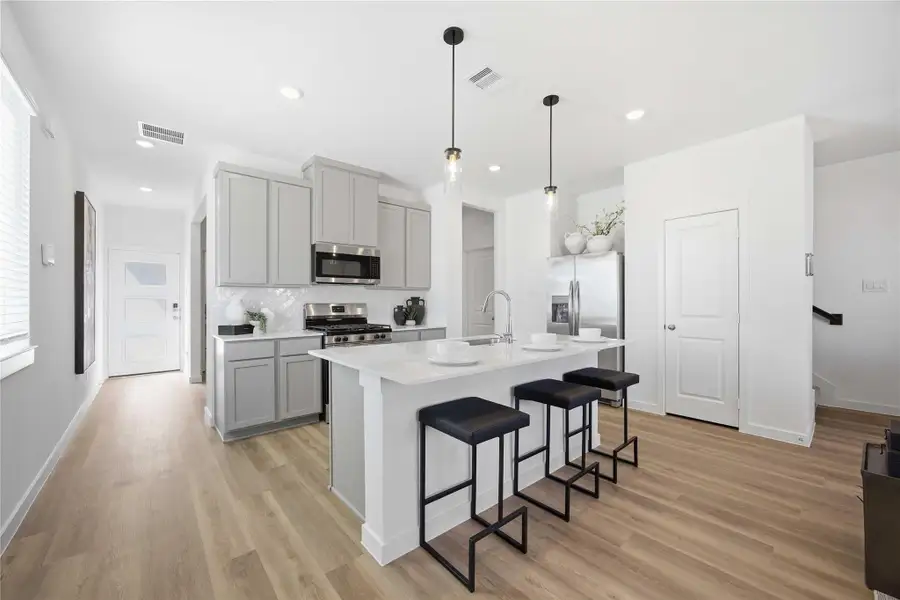 Furnished interior view inside a new home in Pinehaven, Houston (Image 11). Furnished interior view inside a new home in Pinehaven, Houston (Image 11).