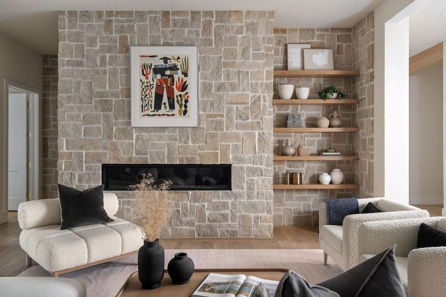 Furnished interior view inside a new home in , Dallas (Image 17).