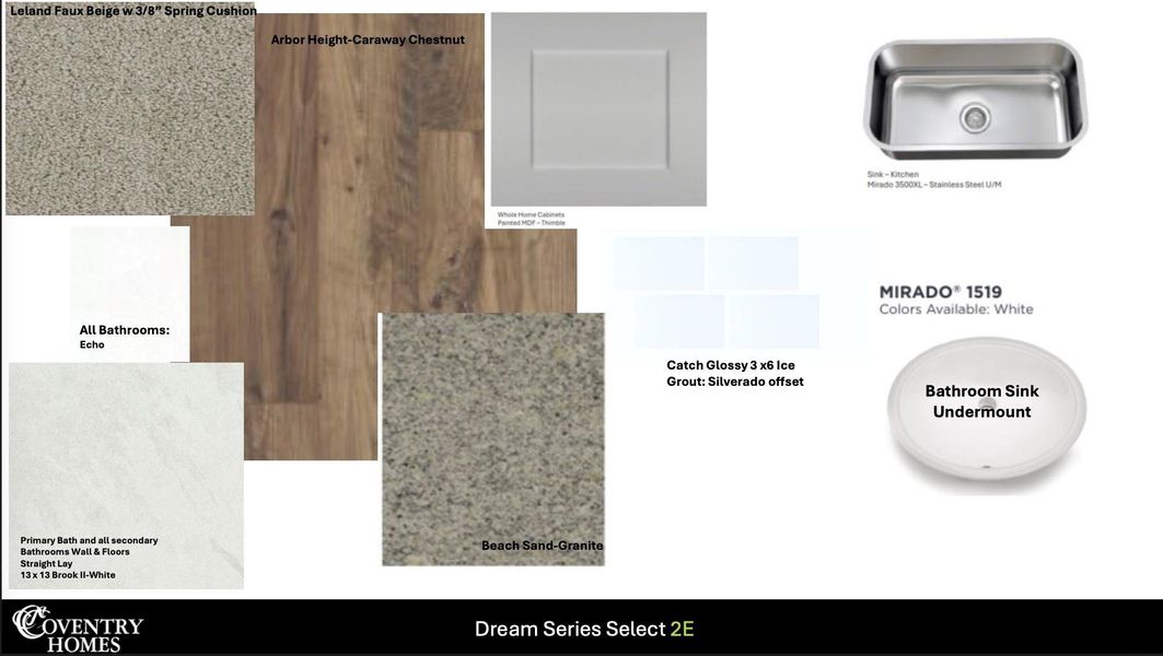 Sample of building materials used in homes in Sundance Cove, Crosby (Image 3). Sample of building materials used in homes in Sundance Cove, Crosby (Image 3).
