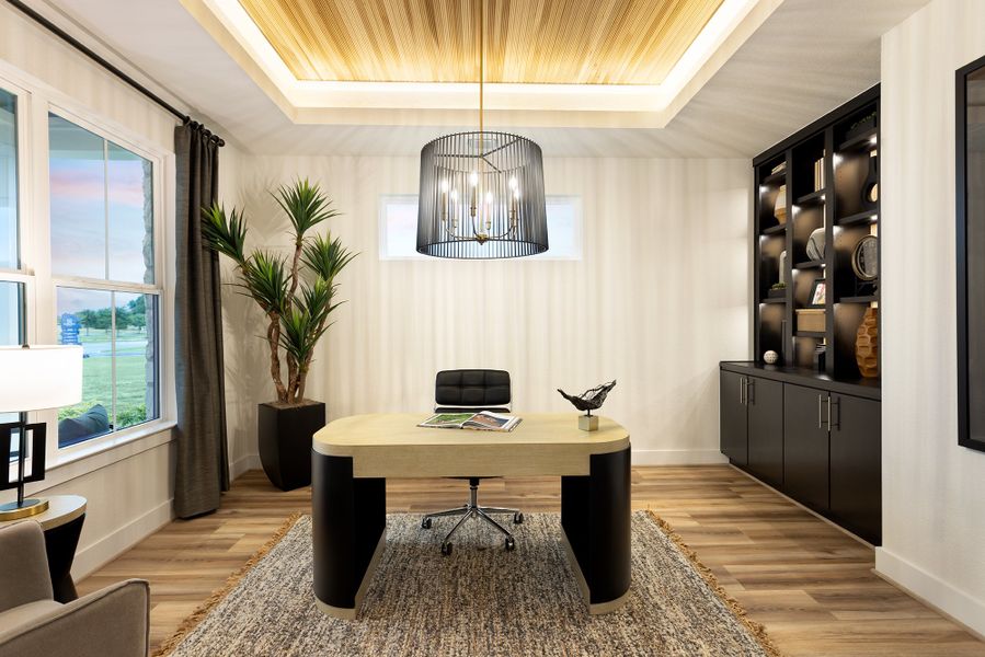 Furnished interior view inside a new home in Santa Rita Ranch, Liberty Hill (Image 9).