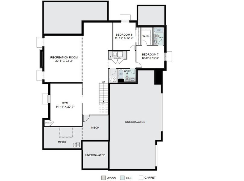 2D floor plan layout for the Ironwood by Work Shop Colorado in Signature at Crystal Valley, Castle Rock, CO (Image 4).