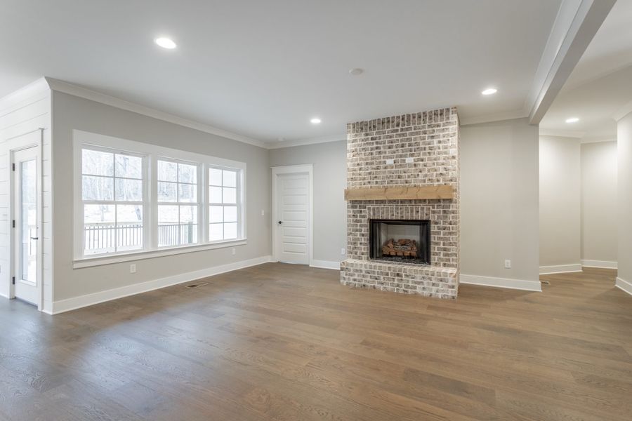 Representative unfurnished interior of a home built from the Farmview by Riverstone Construction, LLC in River Gorge Ranch, River Gorge Ranch (Image 18).