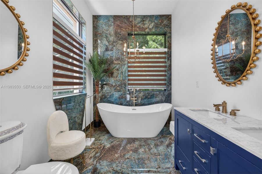 Furnished interior view inside a new home in , Biscayne Park (Image 86).