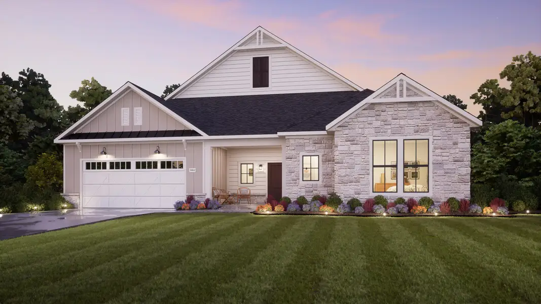 Representative exterior photo of a completed home built from the Provenance by Epcon Communities in The Courtyards at Walters Farm, Huntersville, NC (Image 16).