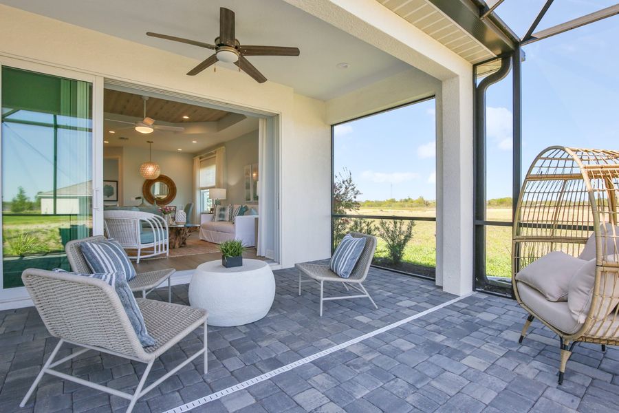 Representative exterior details of a home built from the Sandcastle 2 by Neal Communities in Palm Grove, Bradenton (Image 26). Representative exterior details of a home built from the Sandcastle 2 by Neal Communities in Palm Grove, Bradenton (Image 26).