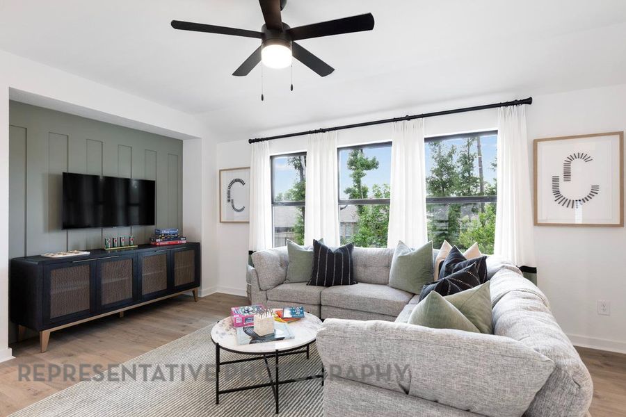 Furnished interior view inside a new home in Santa Rita Ranch: 40-45ft. lots, Liberty Hill (Image 4).