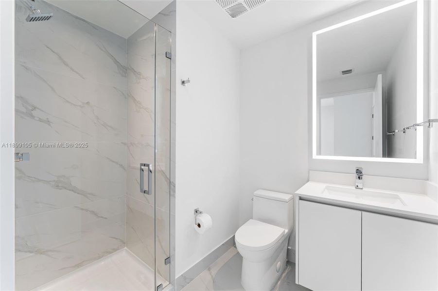 Furnished interior view inside a new home in , Miami (Image 12).